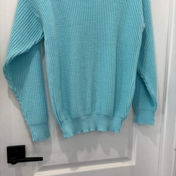 Light Blue Knitted Sweater - Picture 4 of 4